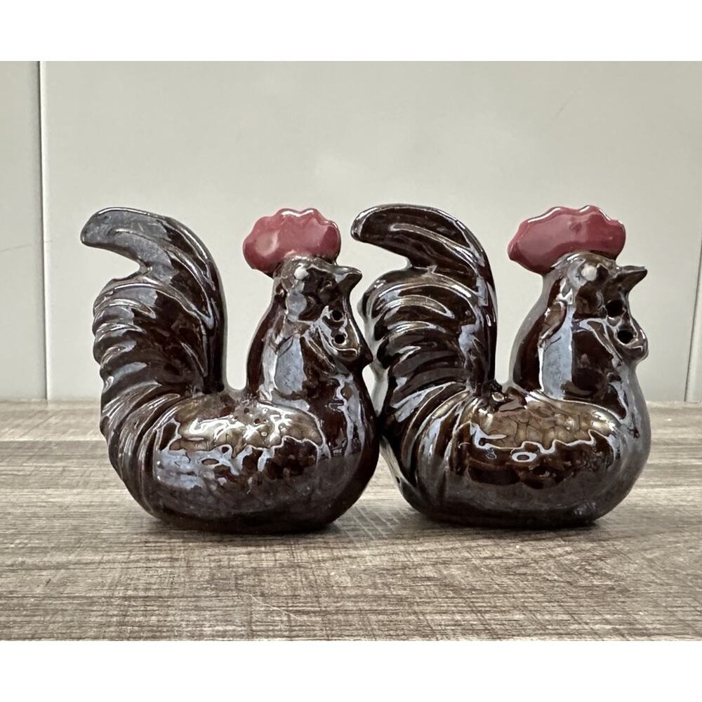 Vntg Chicken Salt & Pepper Shakers Japan